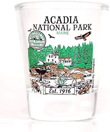 Acadia Maine National Park Series Collection Shot Glass