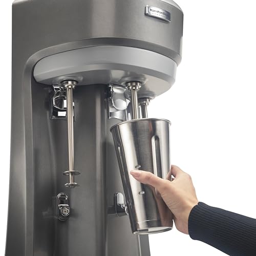 Hamilton Beach Hmd400 120V Triple Spindle Commercial Drink Mixer, Grey