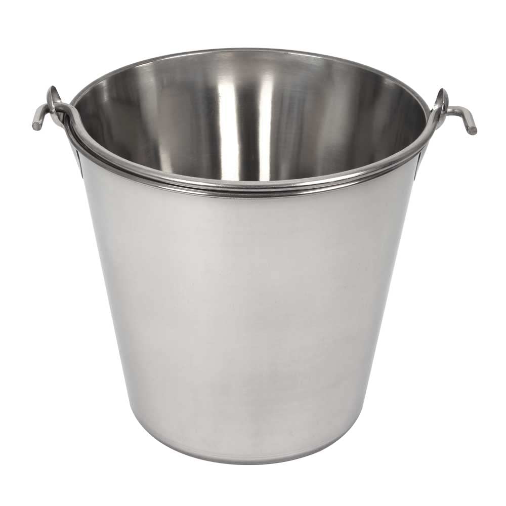 Lindy'S 8-Quart Stainless Steel Bucket, Durable Seamless Bucket For Home, Carry Water Or Milk, Fill With Food, Cleaning Bucket