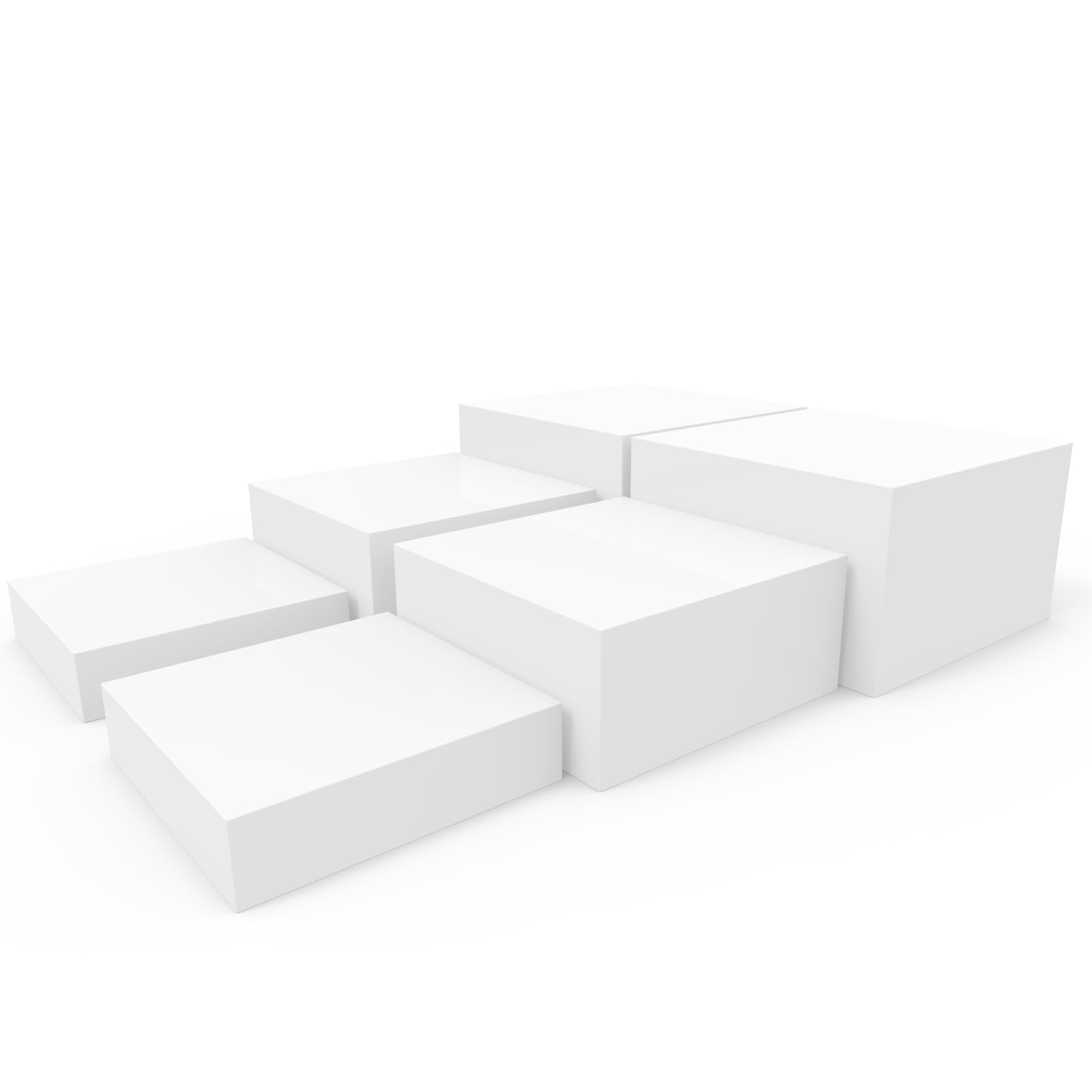 PecMuikee Buffet Risers, Food Risers for Buffet Table, Display Stand Shelf for Catering Dessert Collectibles Jewelry Figures Sho
