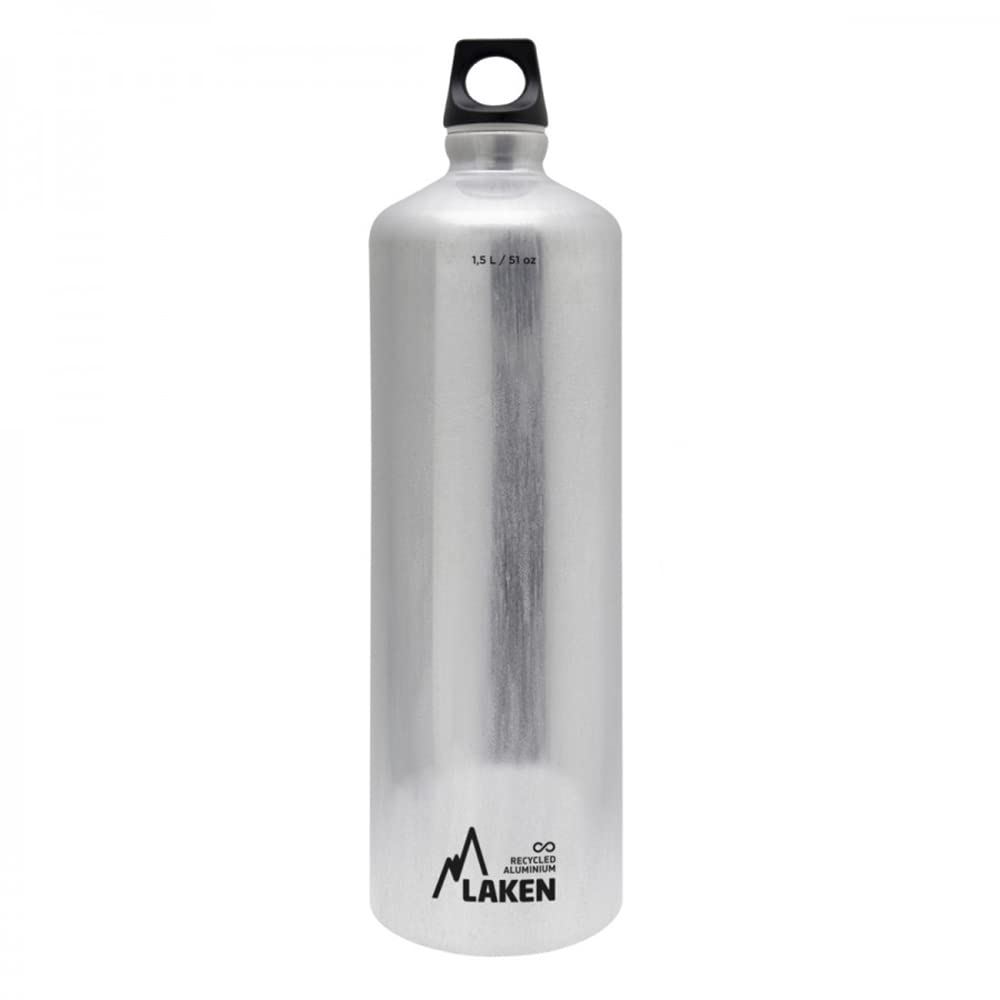 Laken Futura Water Bottle, Aluminium Narrow Mouth Bottle 1.5 L, Aluminium