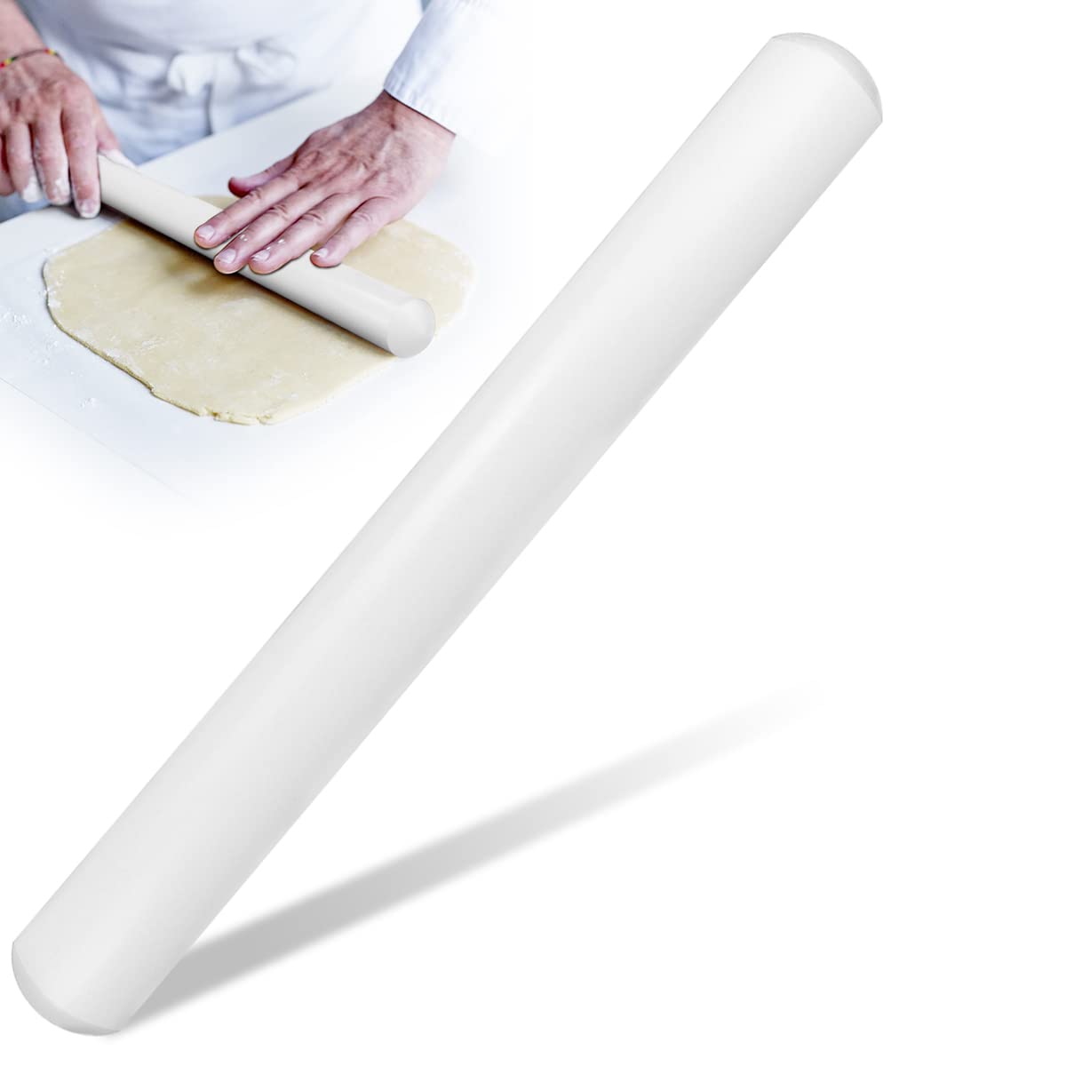 Doerdo Fondant Rolling Pin Non-Stick Dough Pastry Roller Baking Decorating Tools Kitchen Utensils For Fondant, Pie Crust, Cookie