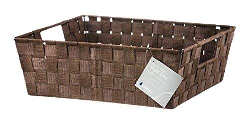 Whitmor Woven Strap Shelf Storage Tote Basket - Java 13 By 15 By 5''