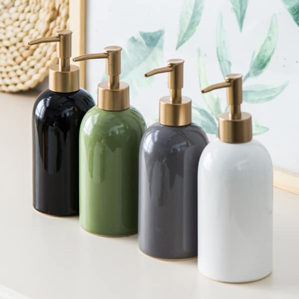 Nestasia Ceramic Long-Lasting Liquid Handwash Soap Dispenser Pump for Bathroom | Handwash Bottle for Kitchen | Soap Dispenser fo