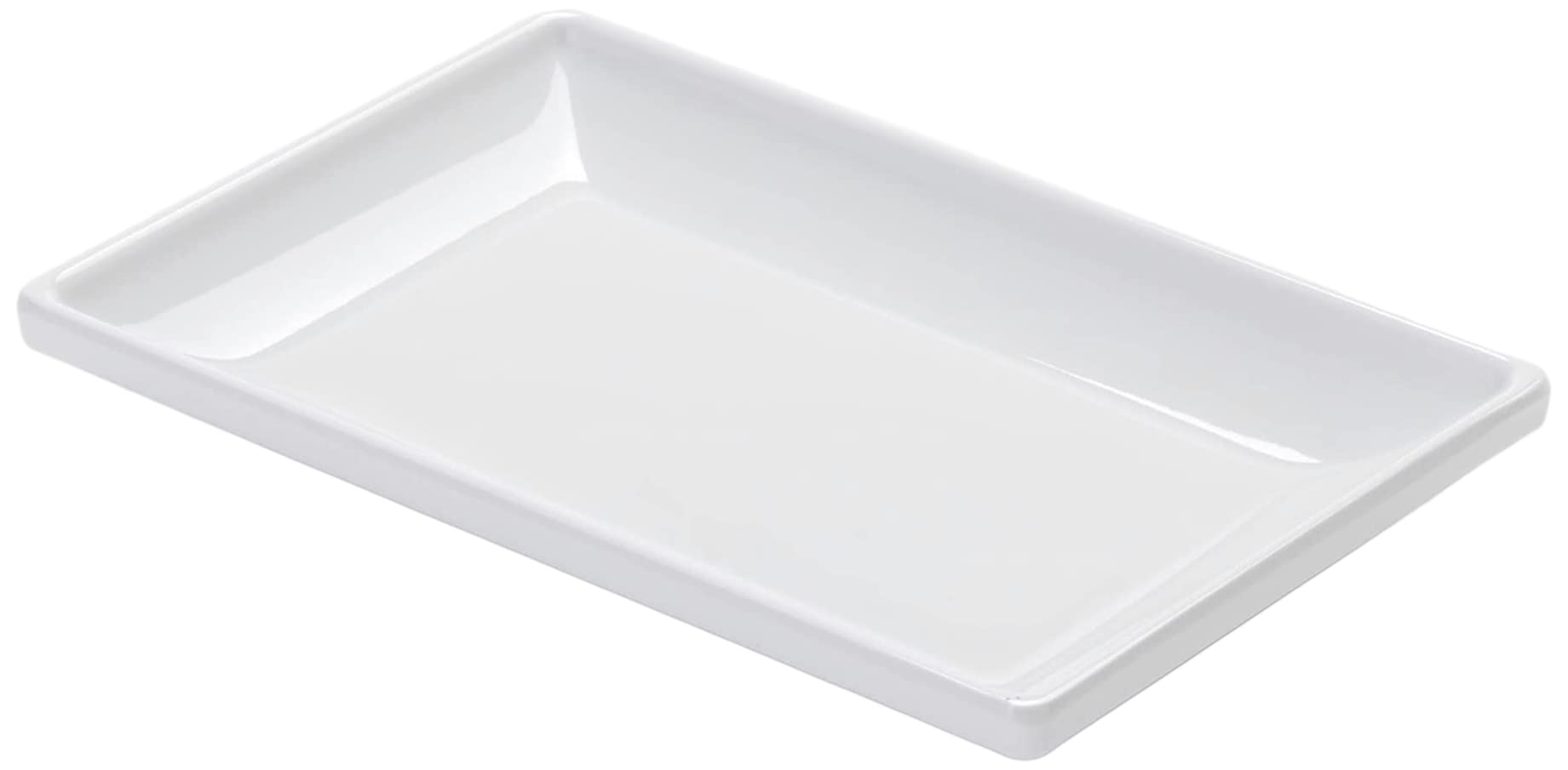 American Metalcraft Mmp6 Mini Rectangle Plate, Melamine, White, 6-5/8'' L, 1 Count (Pack Of 1)