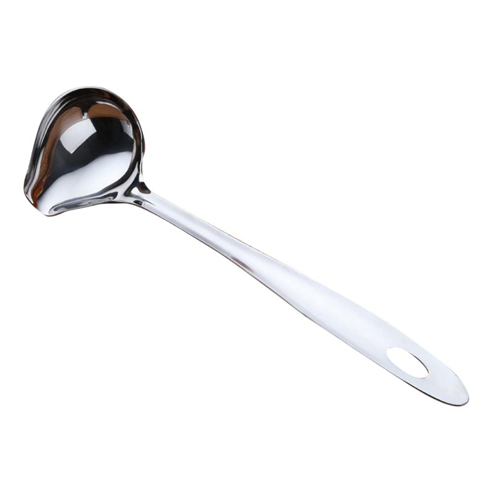Sauce Ladle Stainless Steel Spoon Gravy Spoon Mint Sauce Long Soup Ladle For Use In The Kitchen When Drinking Soup