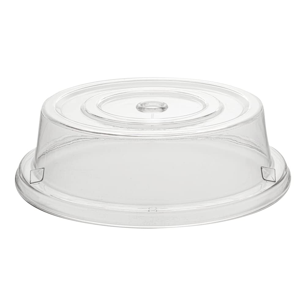 Restaurantware Cater Tek 10.2 Inch Polycarbonate Plate Covers 10 Shatterproof Dish Covers - Dishwashable For 10-Inch Plates Clea