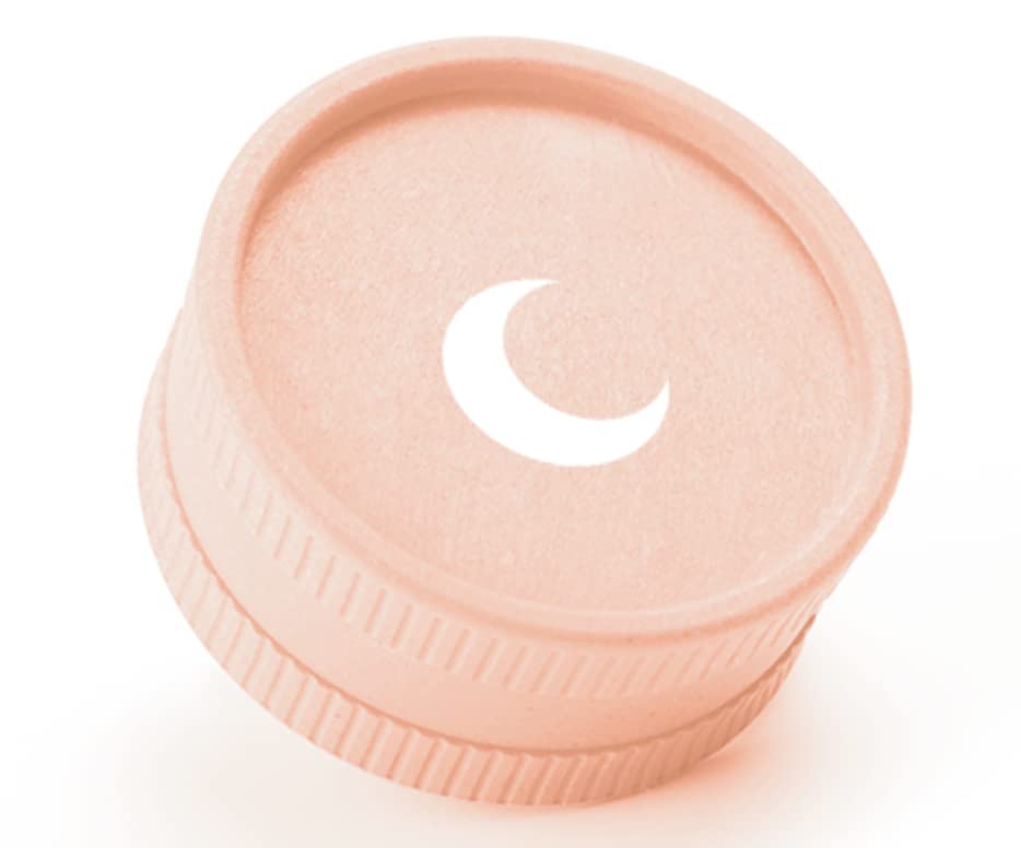 Brando Moon 2-Inch Plant-Based Pink Small Crusher - 2 Piece Small Kitchen Cute Crusher With Moon - Made From Plants - Eco-Friend