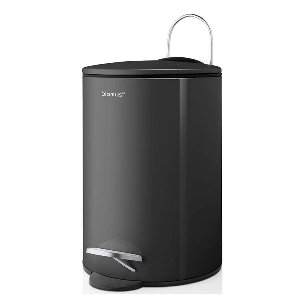 Blomus Tubo Pedal Bin Wastebasket 3L Magnet Charcoal