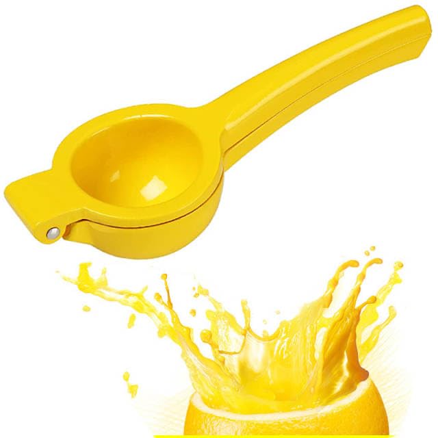 Lemon Squeezer Metal Lime Juice Extractor Citrus Juicer Handheld Heavy Duty Citrus Squeezer Lime Press Squeezer Seedless Manual