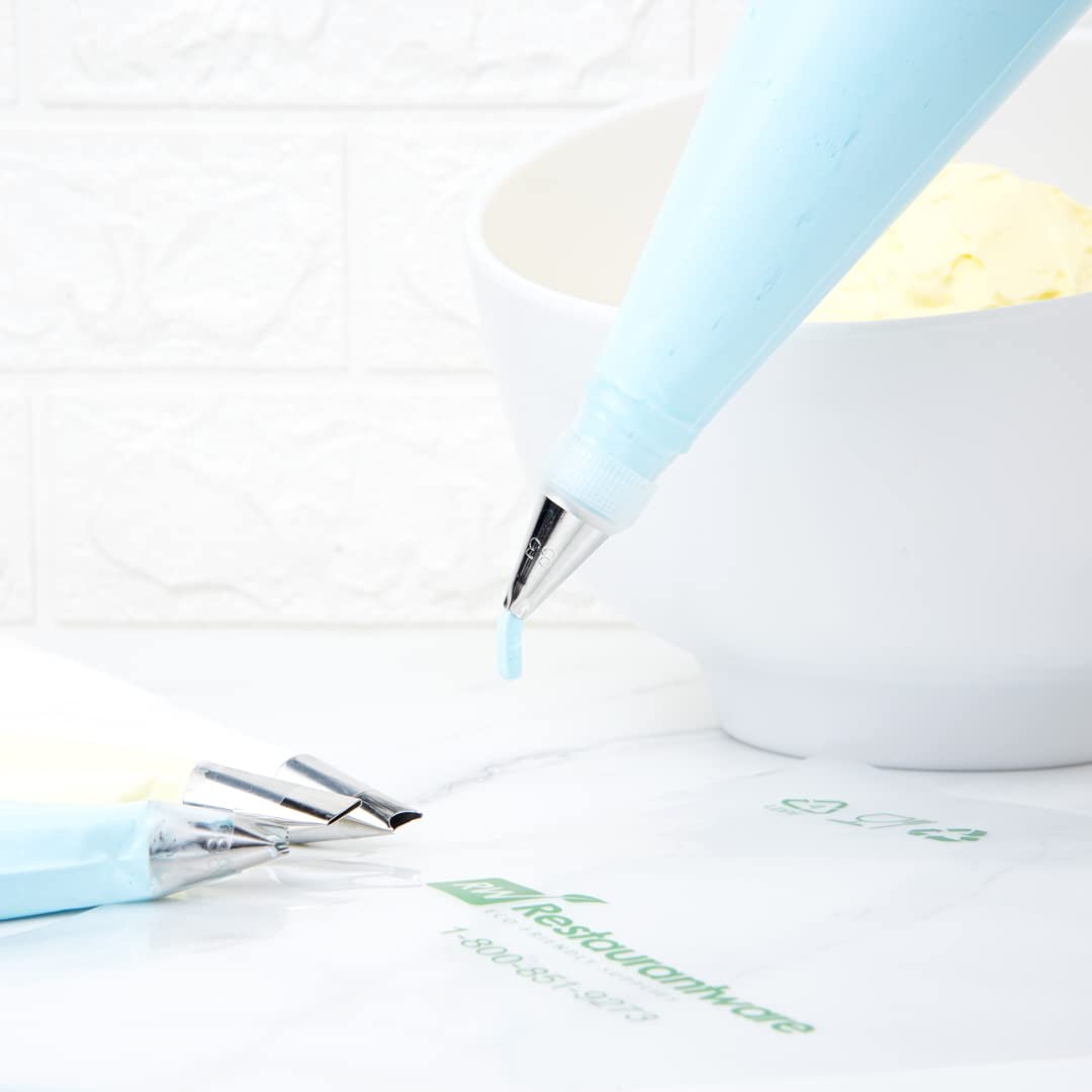 Restaurantware Pastry Tek Piping Tip 1 Reusable Ruffle Icing Tip - #86 Dent-Resistant Stainless Steel Pastry Tip Dishwasher-Safe