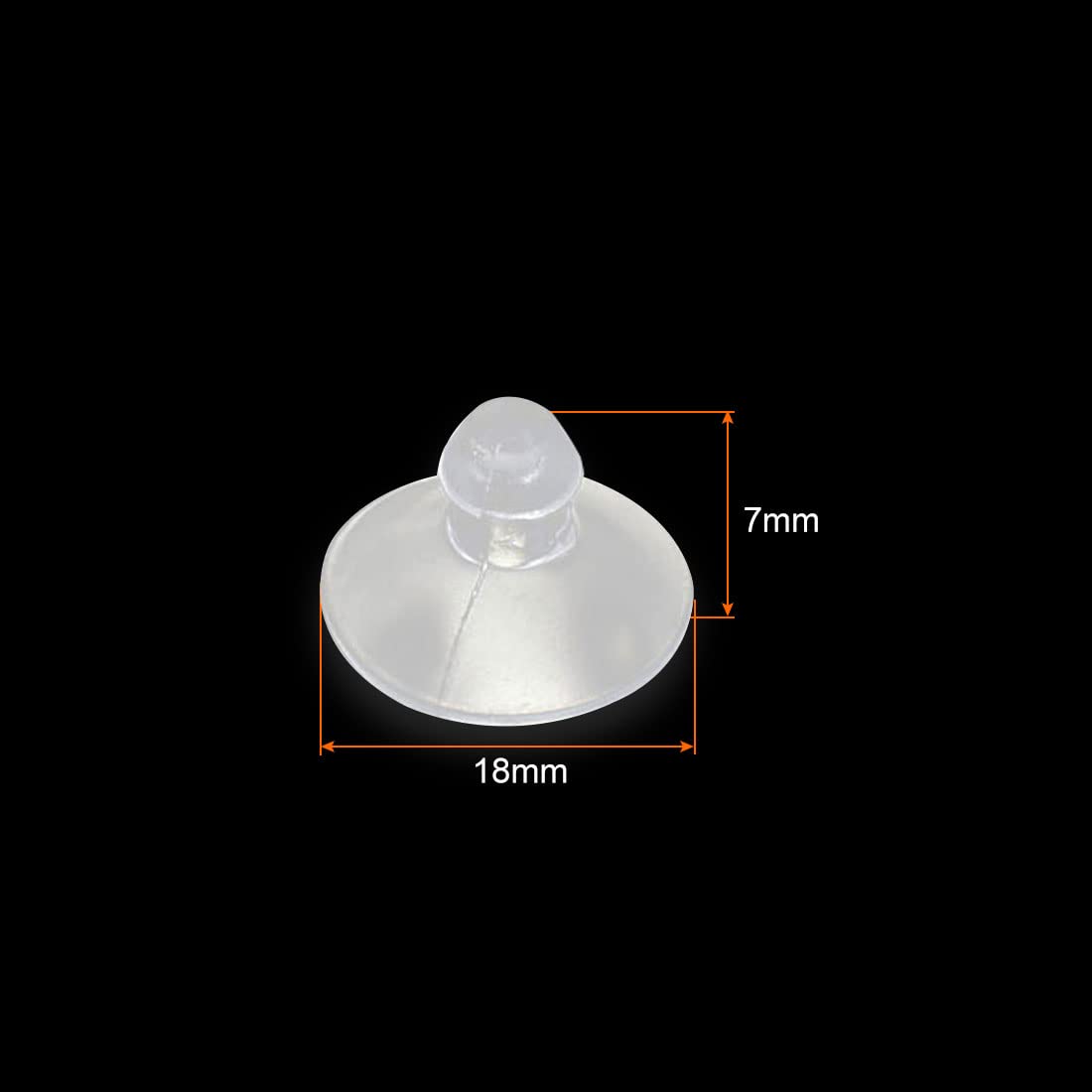 uxcell Rubber Suction Cups - Clear Anti-Collision Pads, Small Size, Pack of 8, Model a16070400ux0053