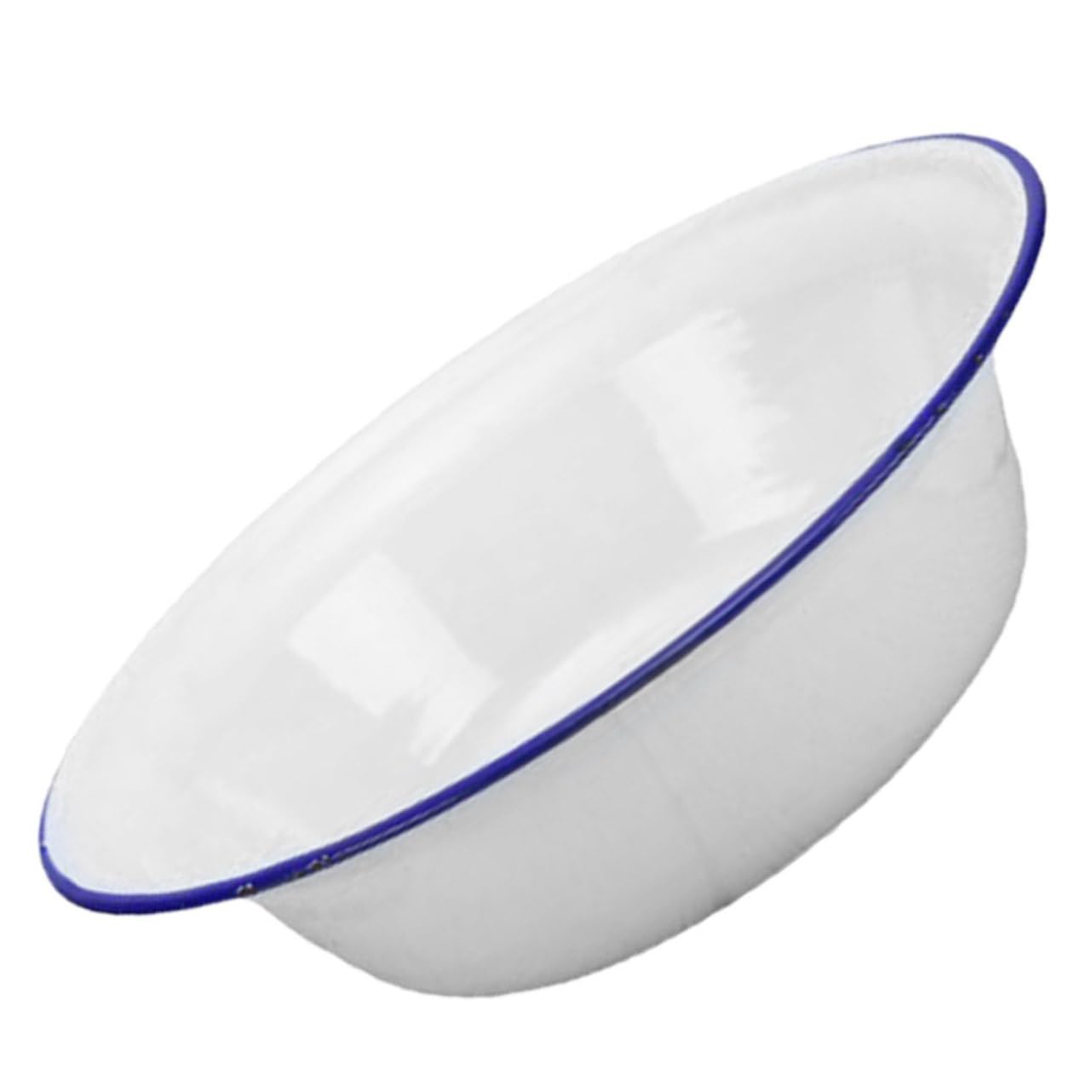 Cabilock Enamel Pie Pan Deep Round Pie Dish for Baking Pies Cakes and Bread OvenSafe Enamelware Vintage Retro Kitchen Cookware 