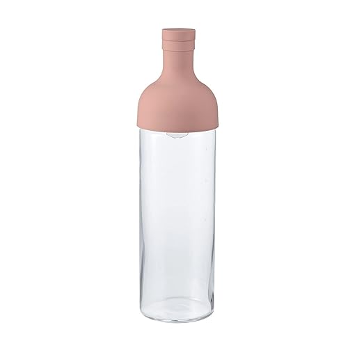 Hario FIB-75-SPR Filter-In Bottle  Practical Capacity 25.4 fl oz (750 ml)  Smoky Pink  Made in Japan