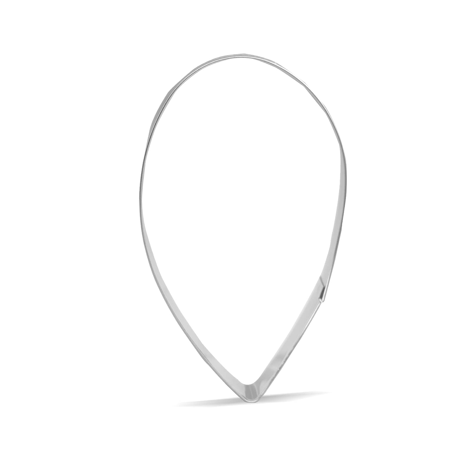 4 Inch Raindrop Cookie Cutter - Stainless Steel