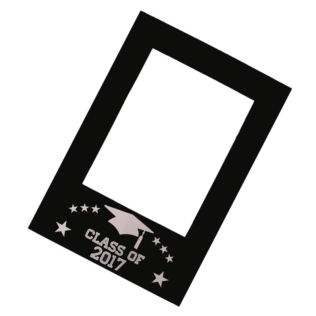 Funny Graduation Party Class of 2017 Black Chalkboard Selfie Frame Photo Booth Props Poster