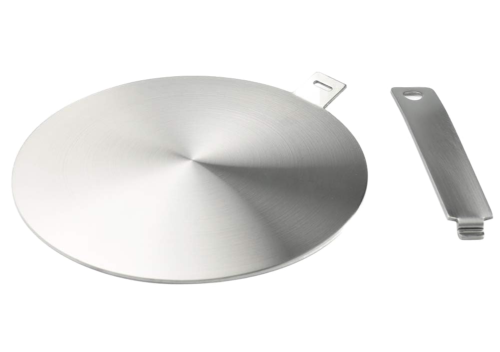 Runzi Induction Hob Heat Diffuser Ring Plate,Induction Adapter Plate With Separable Handle (14Cm)