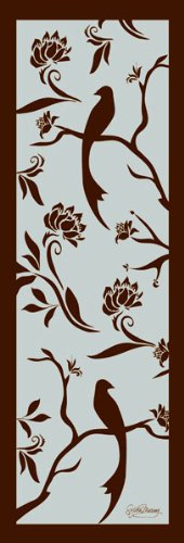 Bird Silo I Lovely Light Blue And Brown Bird Panels; Two 6X18 Poster Prints