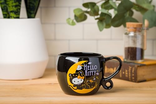 Silver Buffalo Sanrio Hello Kitty Halloween Loop Handle Ceramic Mug, 15.9 Ounces