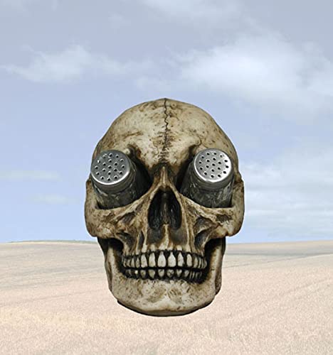 Dwk ''Deadly Devourings'' Skull Salt & Pepper Spice Holder | Gothic Home Decor | Skeleton Decorative Kitchen Spice Holder