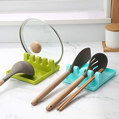 INDIAN CREATION 1Pc Multifunction Kitchen Cooking Utensil Stand Holder Pot Clips Support Spoon Stove Organizer Tool Pan Cover Li