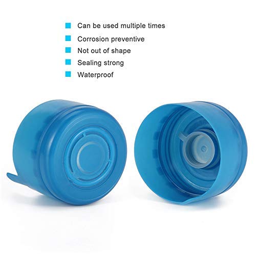 WINBOB Non-Spill Caps for 3 & 5 Gallon Water Bottles - 10PCS, 55mm, Anti-Splash, Durable Acrylonitrile Butadiene Styrene