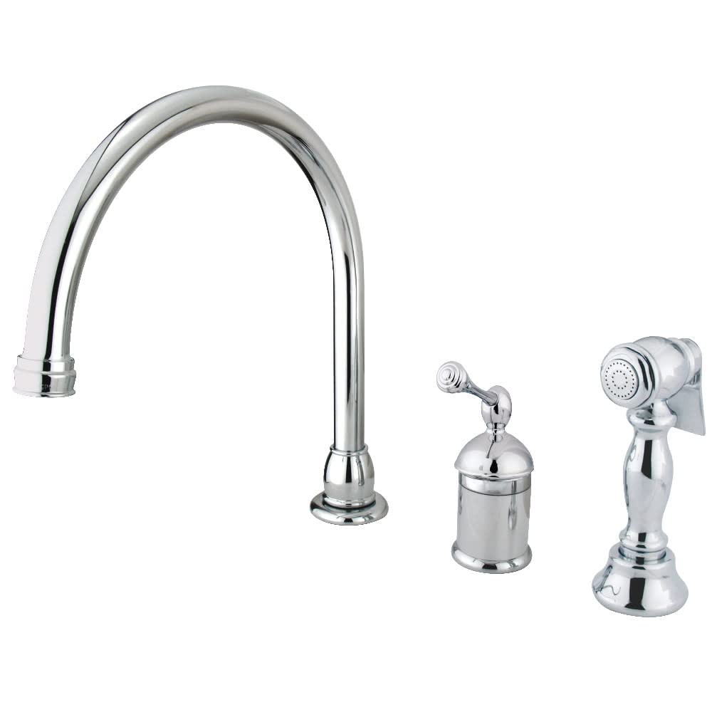 Kingston Brass KB3811BLBS Single-Handle Kitchen Faucet  Polished Chrome