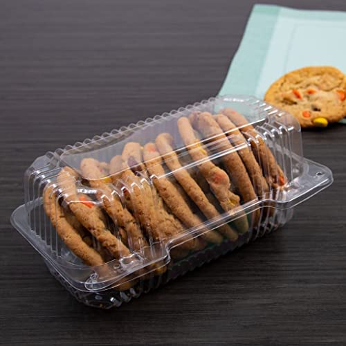 Dart C35Ut1 9 In Med Oblong Clear Hinged Container, 9.0 X 5.4 Inches (Case Of 250)