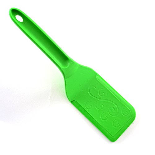 Norpro Heat-Resistant Rigid Nylon Spatula - Pot & Pan Scraper (1-Pack, Green)