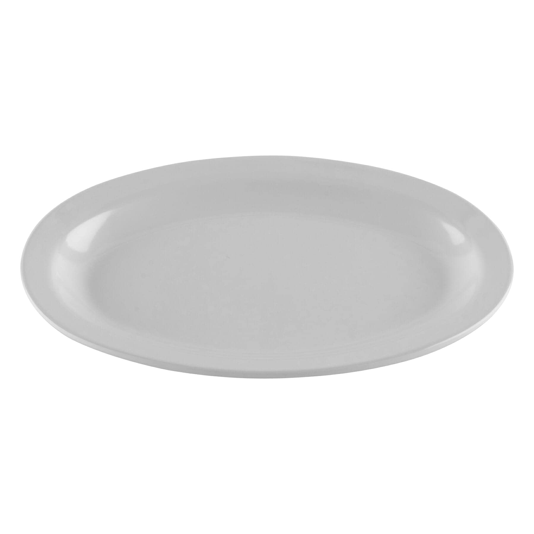 G.E.T. Op-610-W Melamine Oval Serving Platter, 10'' X 6.75'', White (Set Of 12)