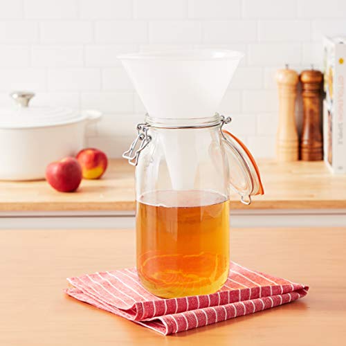 Hutzler Plastic Funnel  32-Ounce Wide  Natural