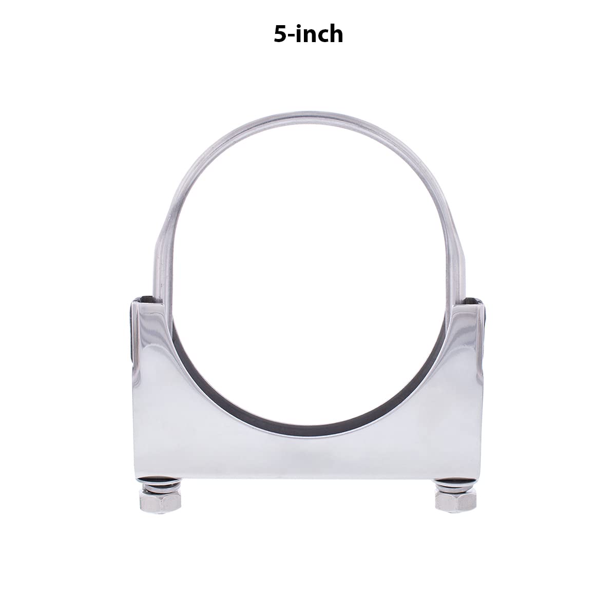 United Pacific 5-in Stainless U-Bolt Exhaust Clamp  Model 21290