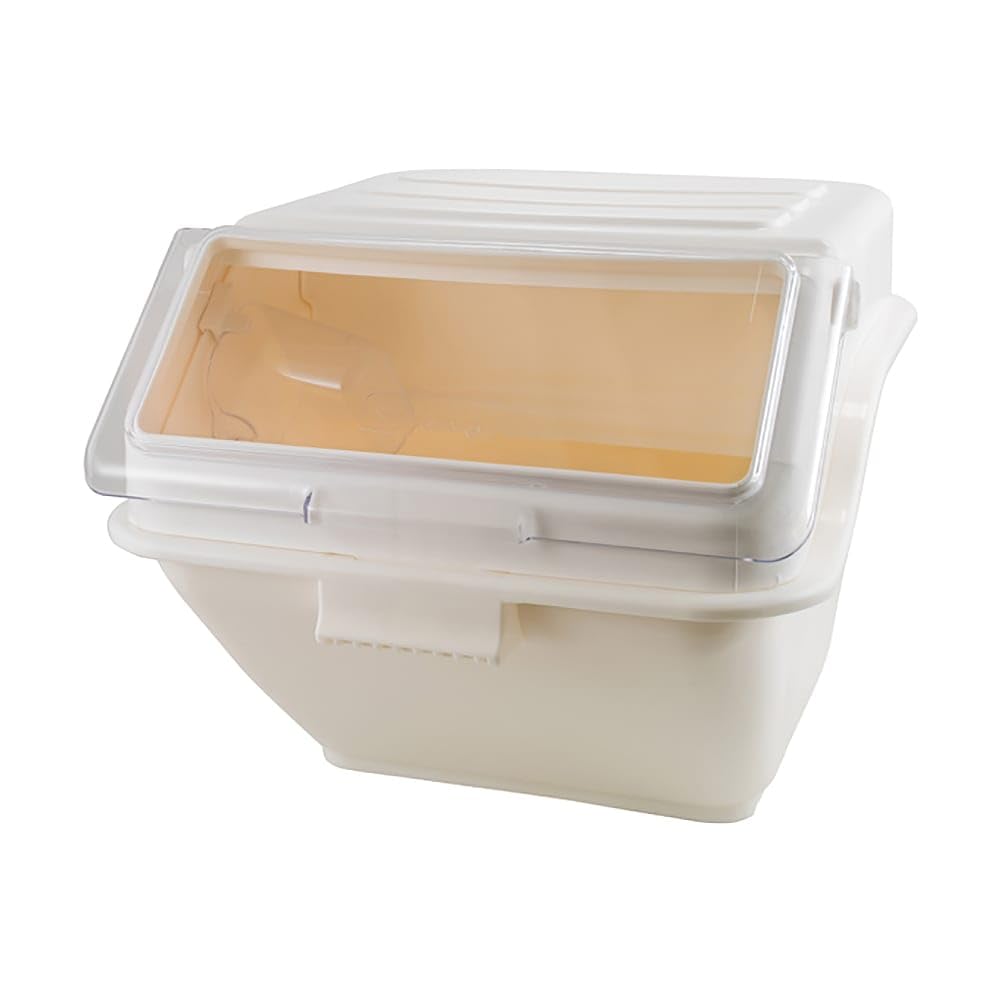 Winco Ib-10S Stackable 10 Gallon Ingredient Bin Beige