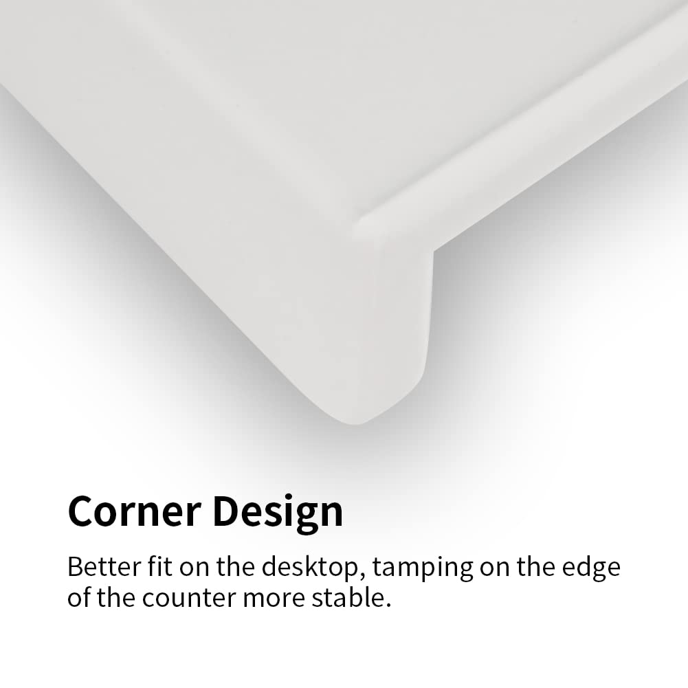 watchget Tamping Mat  Espresso Coffee Tamper Mat  Grey Silicone Food Grade Pad  Dustproof  Coffee Tamp Station  Espresso Accessory  Waterproof and Heat Resistant (8inX6in)