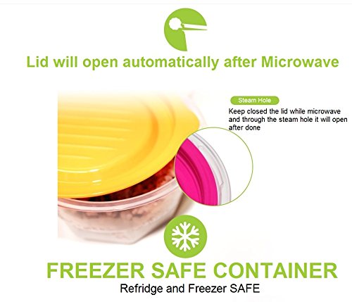 Keepbob 8 Piece Rice And Food Saving Container/Microwave Safe/Freezer Safe/Bpa Free (Large)