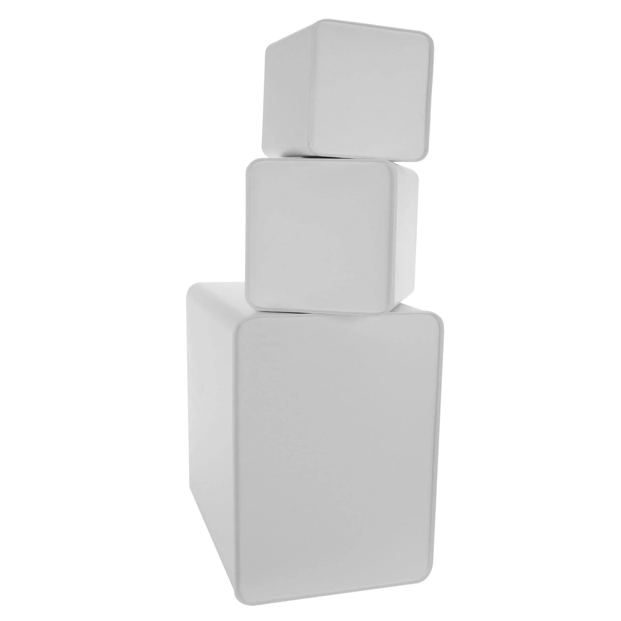 Megachef Storage And Organization Food And Coffee Canister Set Collection, 5 Piece, Matte White