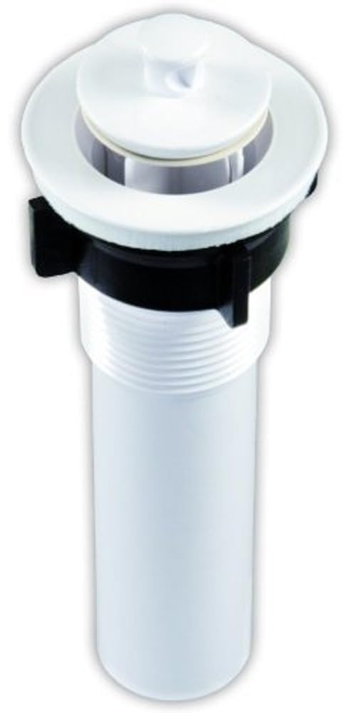 Jr Products 95215 Sink Strainer With Pop-Up Stopper - White