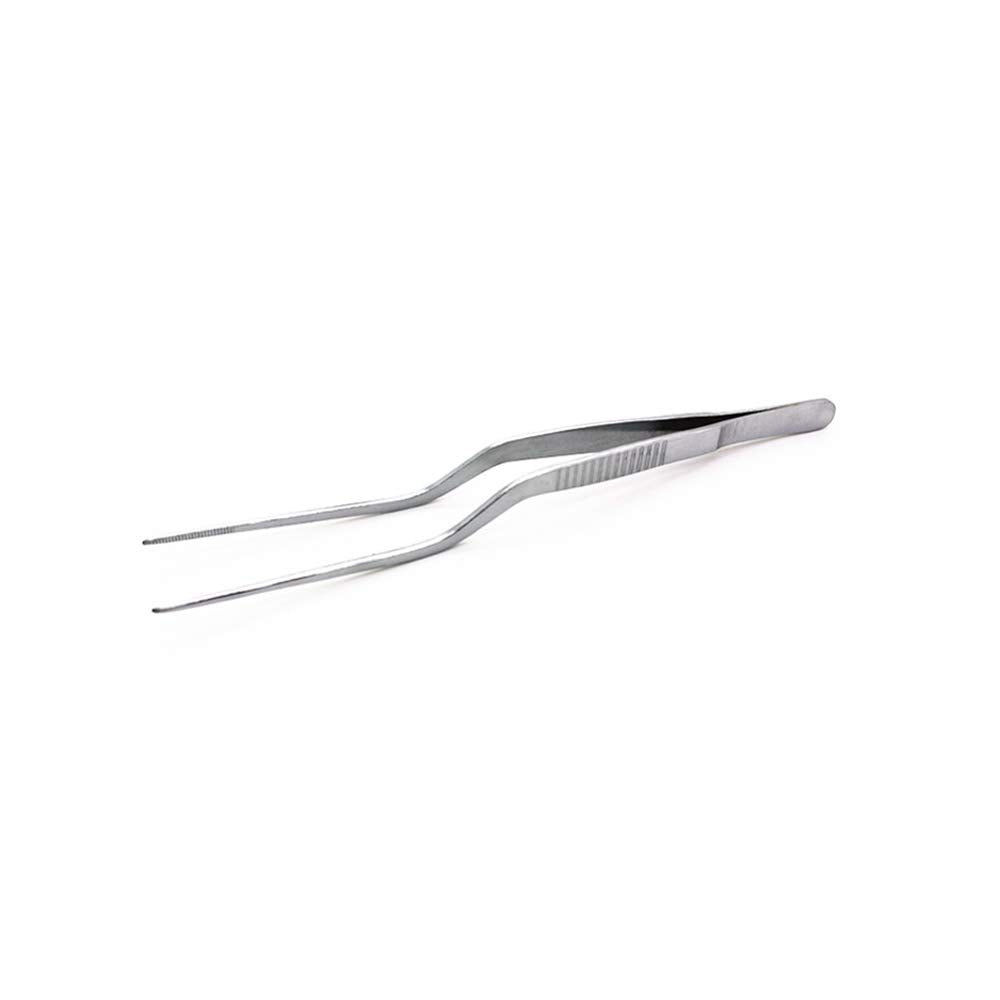 2-Piece Stainless Steel Kitchen And Culinary Cooking Tweezers Set,Precision Serrated Tips Chef'S Tongs For Cooking Food Design,G