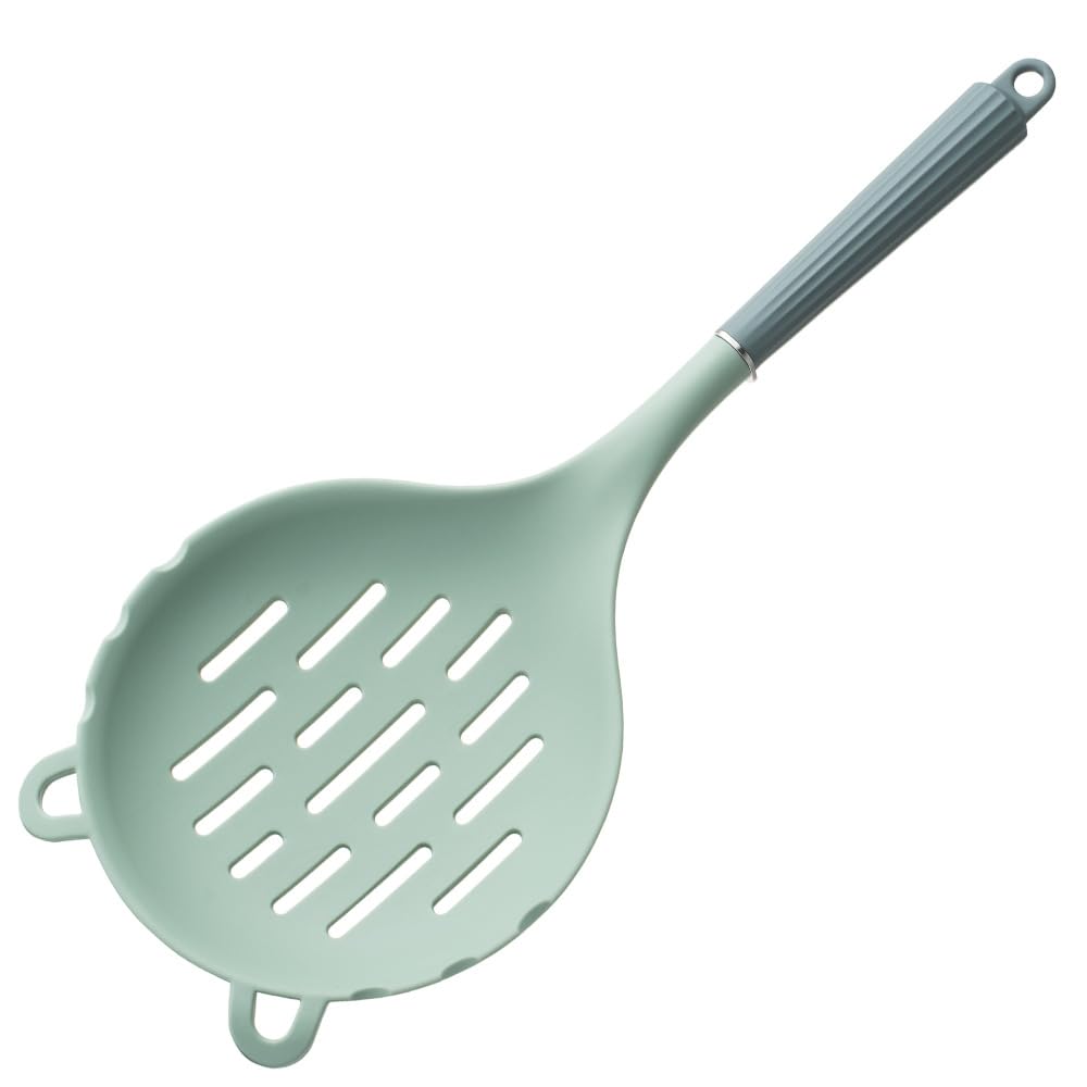 WYBDANS OnePiece Silicone Slotted Spoon, Large Kitchen Spoon