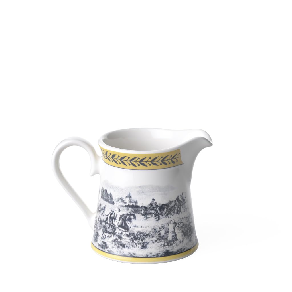 Villeroy & Boch Audun Ferme Creamer, 300 Ml, Height: 8.6 Cm, Premium Porcelain, White/Multicolour, 0.30 Litre