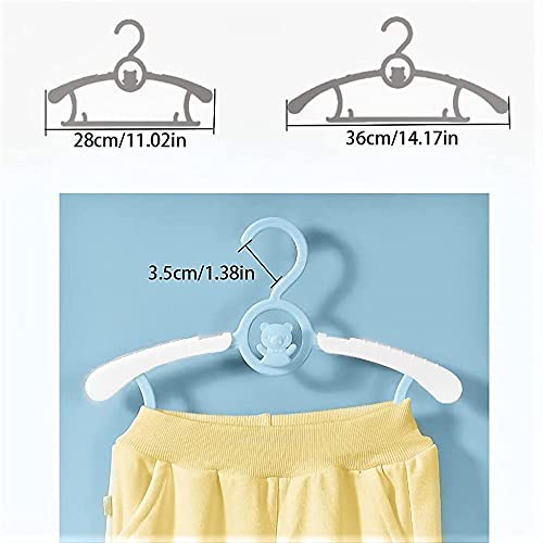 HGYZE Baby Nursery Closet Hangers  Ultra-Thin Non-Slip Laundry Infant Pant Hangers for Newborn Clothes - 20pcs Colorful Gifts - Adjustable Children Coat Hanger for Girl Boy Toddler Kids Child