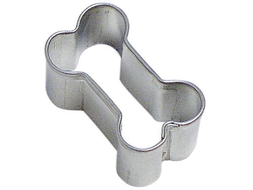 Cybrtrayd Mini Dog Bone B Cookie Cutter In Tinplated Steel, Silver