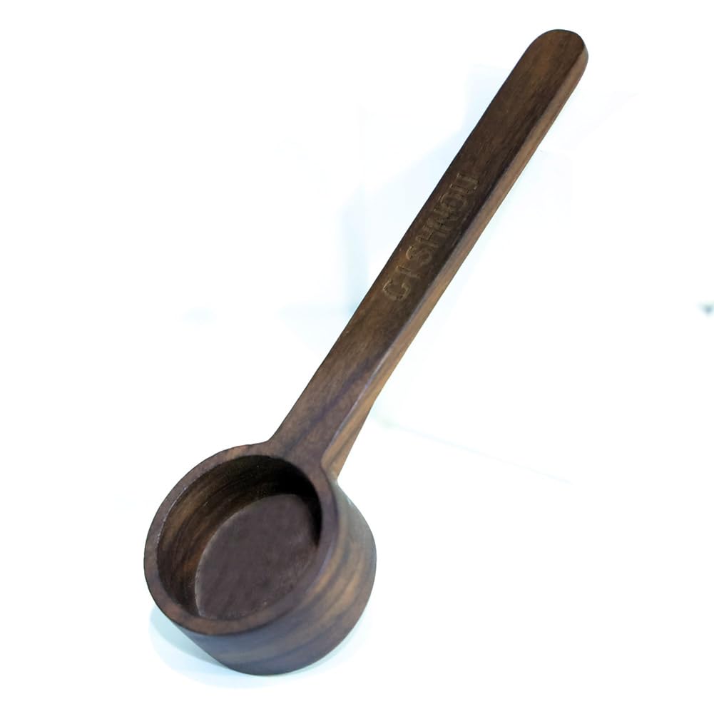 Cishnou Wooden Scoops For Canisters, Coffee Scoop,Korean Style 6.61 Inch Wooden Coffee Ground Spoon, Measuring For Ground Beans