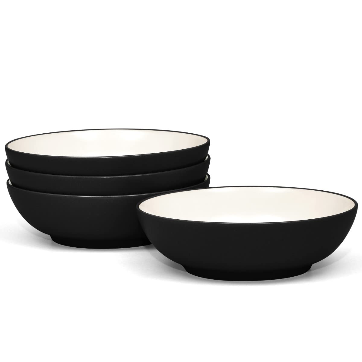 Noritake Colorwave Graphite Set of 4 Coupe Cereal Bowls, 7, 27 oz.