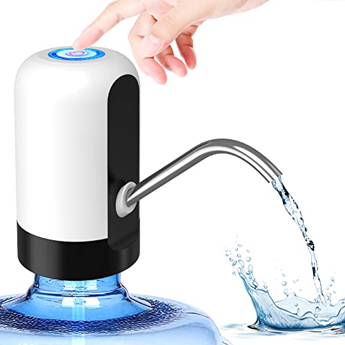 Getken 5 Gallon Water Dispenser Pump Rechargeable, Water Dispenser For 5 Gallon Bottle Bottom Loading, Portable Usb Charging Aut