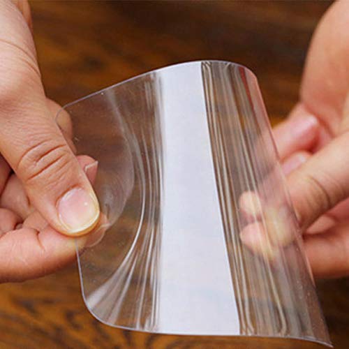 Gracilaria 20Pcs Transparent Cake Cream Scraper Icing Smoother Flexible Plastic Cake Scraper Smoother For Bakery Pastry Cake Dec