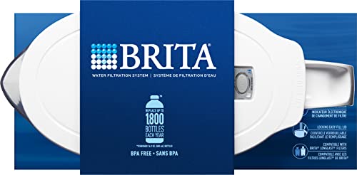 Brita Metro Water Filter Pitcher, Bpa-Free Water Pitcher, Replaces 1,800 Plastic Water Bottles A Year, Lasts Two Months Or 40 Ga