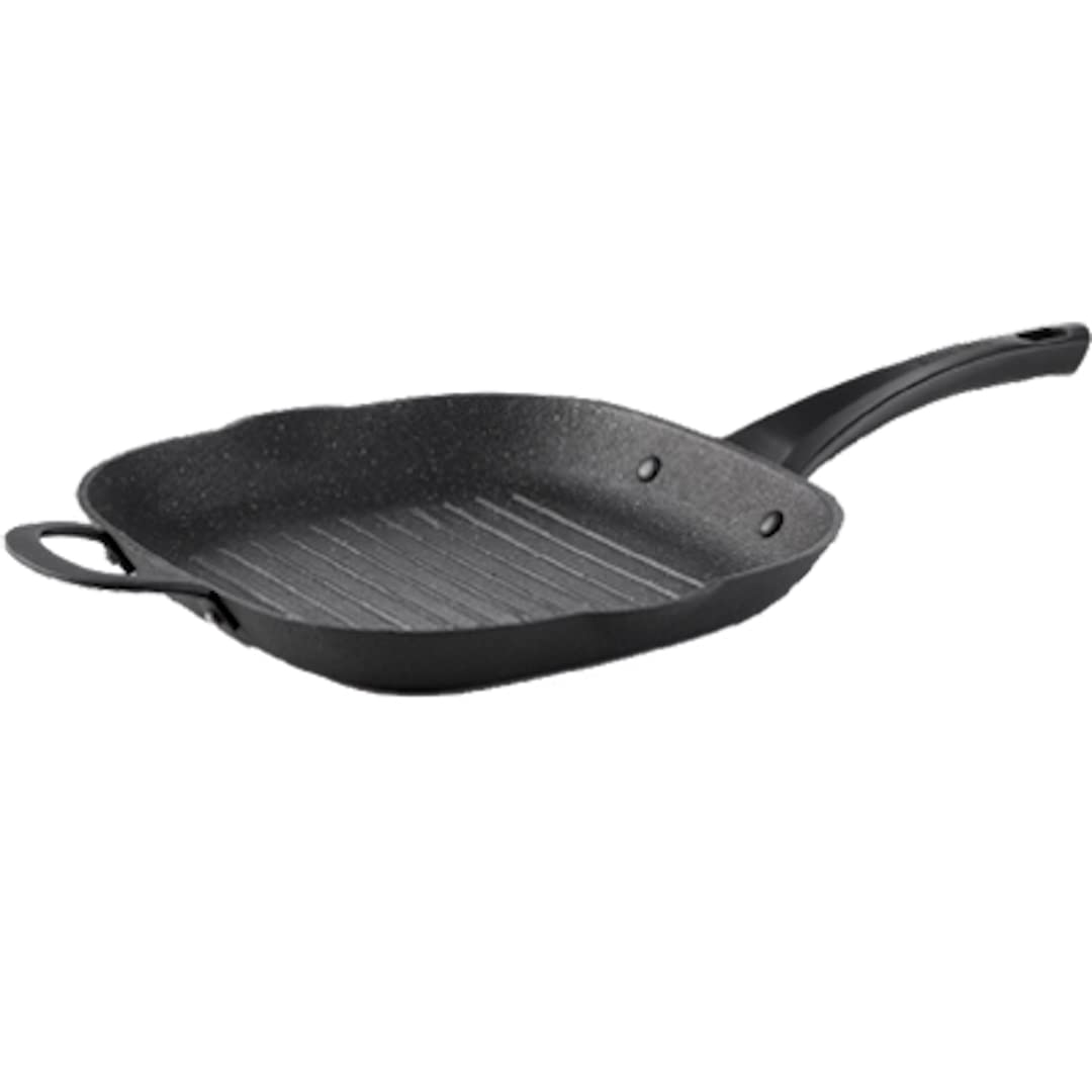 Starfrit The Rock 060903-004-0000 11'' Cast Iron Grill Pan, Black