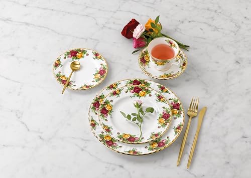 Royal Albert 5-Piece Place Setting, Old Country Roses, Multicolor, Model IOLCOR00813