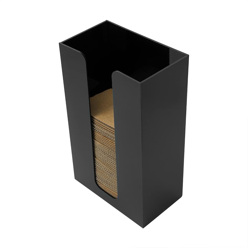 Restaurantware Restpresso 6 X 3.5 X 10 Inch Coffee Cup Sleeve Dispenser 1 Vertical Coffee Sleeve Holder - Holds Up To 75 Sleeves
